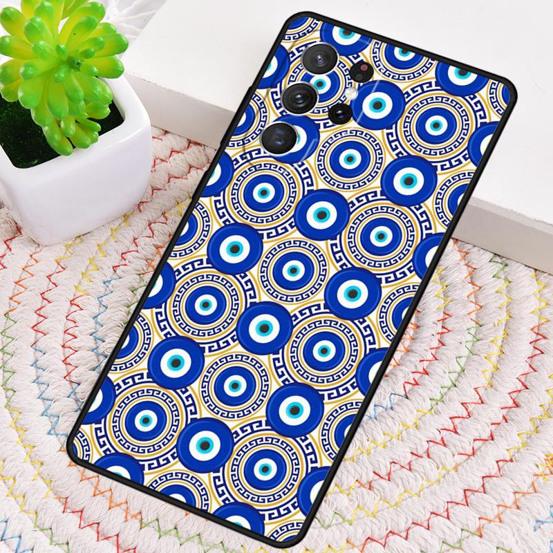 Evil Eye Pattern Phone Case for Samsung Galaxy Note 10 Pro S26 Ultra S23 S24 FE S25 S21 S22 PLUS Shockproof Cove