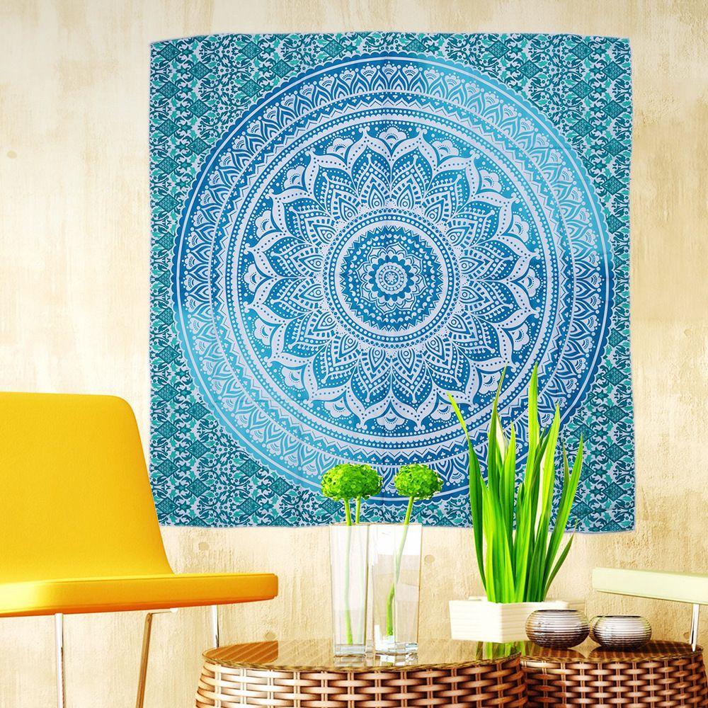 Hippie Hanging Decor Shawls Bohemian Thin Blanket Indian Mandala Tapestry Beach Towel Yoga Mat