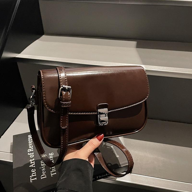 Fashion Versatile Small Square Bag Spring New High-end Simple Casual Shoulder Bag Trendy Messenger Bag