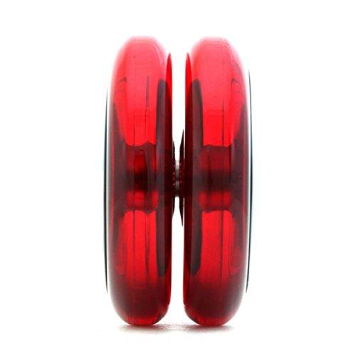 Yo-Yo Loop 720 (Japan Ver.) mit Anfänger-DVD, YoYo Factory (Klare Rot/Schwarze Kappe)