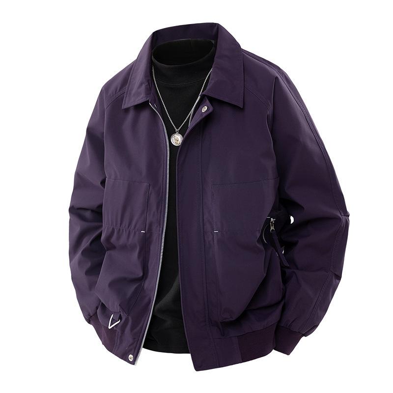 Men's Spring and Autumn Coat Korean Version of Light Ripe Style Men's Loose Casual Lapel Collar