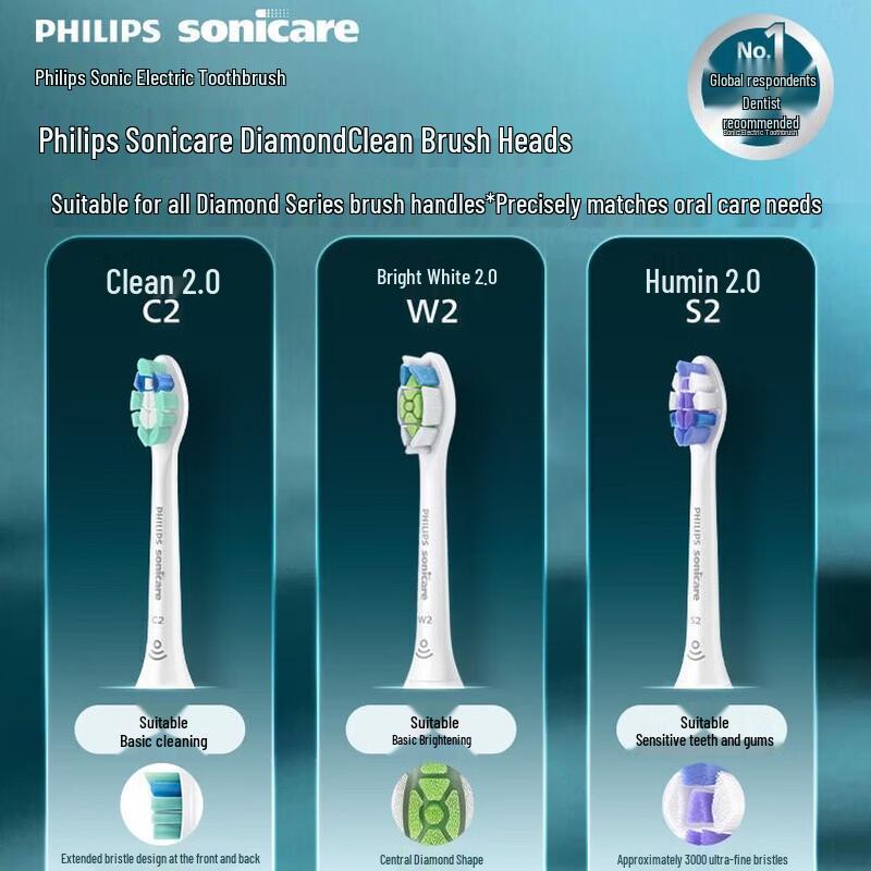 PHILIPS Sonic Electric Toothbrush DiamondClean 3 Series CN plug (adapter included)