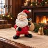 Christmas Party Table Centerpieces Santa Claus Resin Ornament, Hand Painted Festive Figurine, Vintage Durable Decor for Window Display Style
