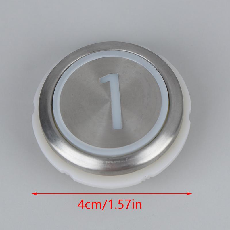 1 PCS Elevator Buttons For Round Stainless Steel Elevator Buttons / Digital 1-6 Buttons / Up Buttons / On/Off Buttons