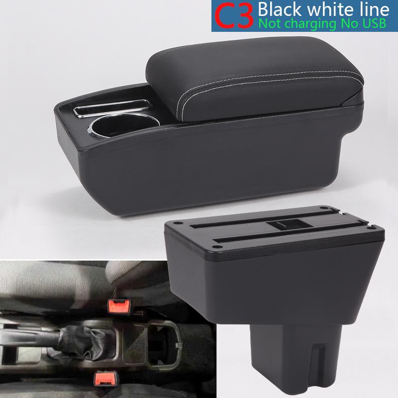 For Citroen C3 Armrest Box For Citroen C3 C4 2025 Car Armrest Box Storage Box Interior Dedicated Retrofit Parts Car Accessories