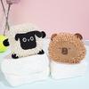 Plush Squeaky Dog Toy with Short Mop Velvet Interactive Stuffed Toy for Small Medium Large Breeds Cute Animal Soft Dog
