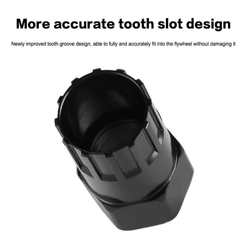 Bike Cassette Flywheel Lockring Removal Repair Tool Black Flywheel Socket For Bike Tools Locking Remover Bicycle Accessories