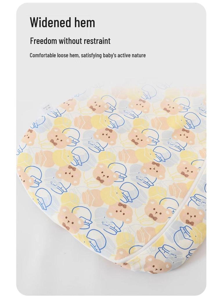 Four Seasons Baby Sleeping Bag - Anti-Kick & Anti-Startle, One-Piece for Newborns & Children, Spring & Autumn, Winter Style