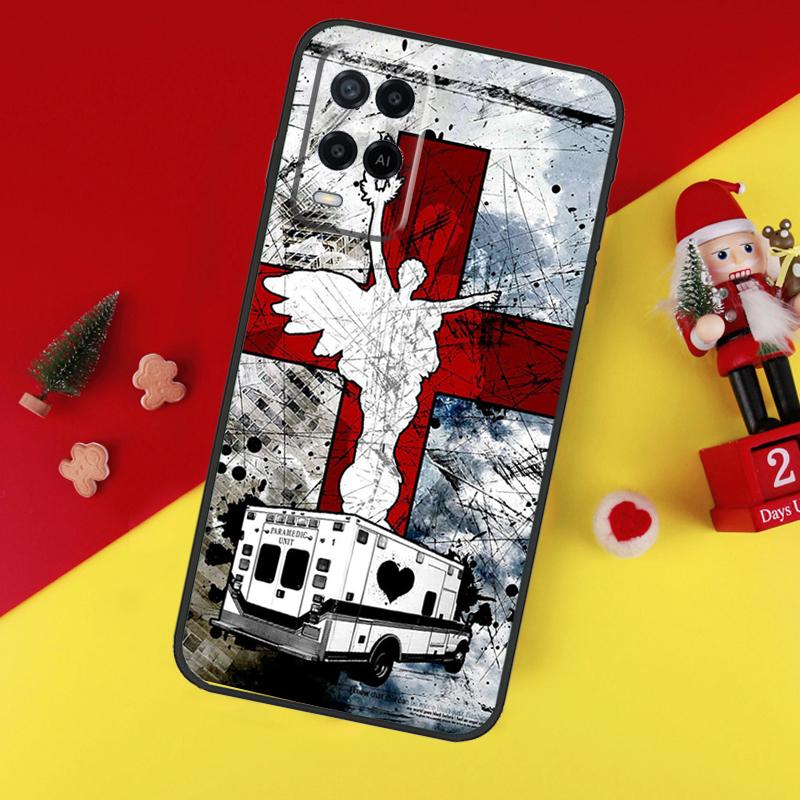 EMT EMS Medical Rescue Case For Oppo A38 A18 A58 A78 A98 A74 A94 A54 A80 A60 A40 A96 A76 A16 A15 A17 A57 A5 A6 Pro