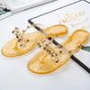 2024 Summer Flip Flops Women Slide Sandals Crystal Bling Beach Slippers Casual Shoes For Women Light Wedges Platform Slippers