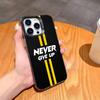 M-Motivate yourself to never give up Phone Case For iPhone17,16,15,14,13,12,11,Pro,MAX Gray Matte Silicone Black Cover