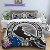 Magpies de Collingwood Set de Colcha con Patrón Decoración del Hogar Regalo (1 funda nórdica + 2 fundas de almohada sin relleno.)