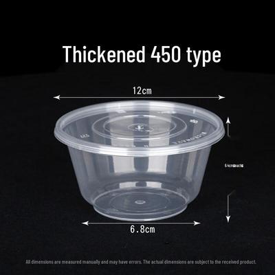 BOUSSAC Disposable Round Food Containers with Lids