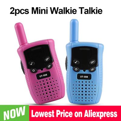 Novo Mini Walkie Talkie Crianças Transceptor Portátil Longo Alcance Walkie-Talkie Portátil Criança Rádio Bidirecional Menino Menina Presentes de Aniversário
