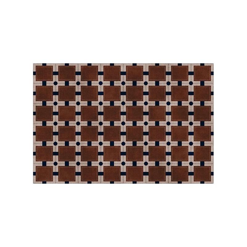 

Клетчатый ковер для гостиной, ретро, декоративный, антикварный, для дивана, кофейного столика, мягкий коврик, легко моющийся, для спальни, прикроватные плюшевые ковры 60*90cm