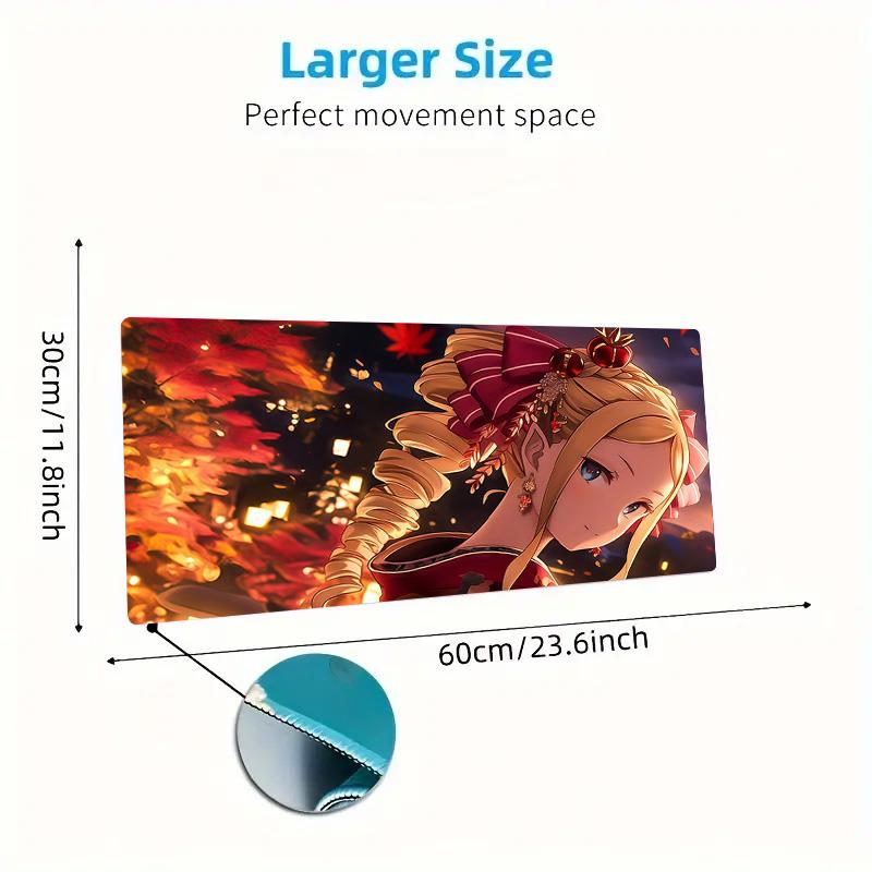 ReZero2 Print  Cushion Non-slip Laptop Tablet Big Mousepad XXL Mat Mini PC Playmat With Lock Edge