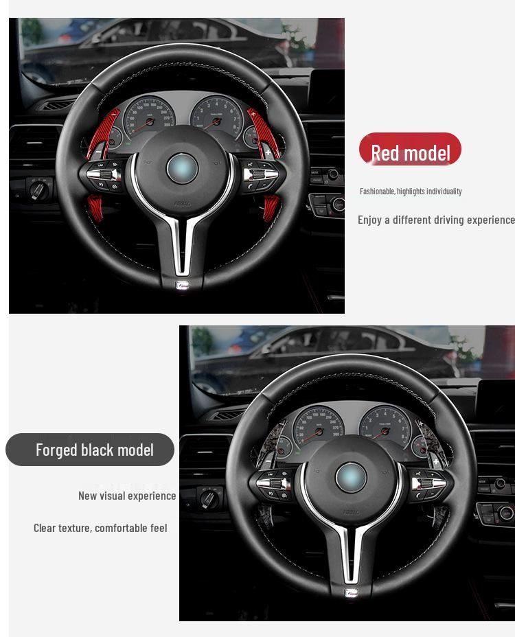 Real Carbon Fiber Extended Shift Paddles for BMW M-Series M2/M3/M4/M5/M6