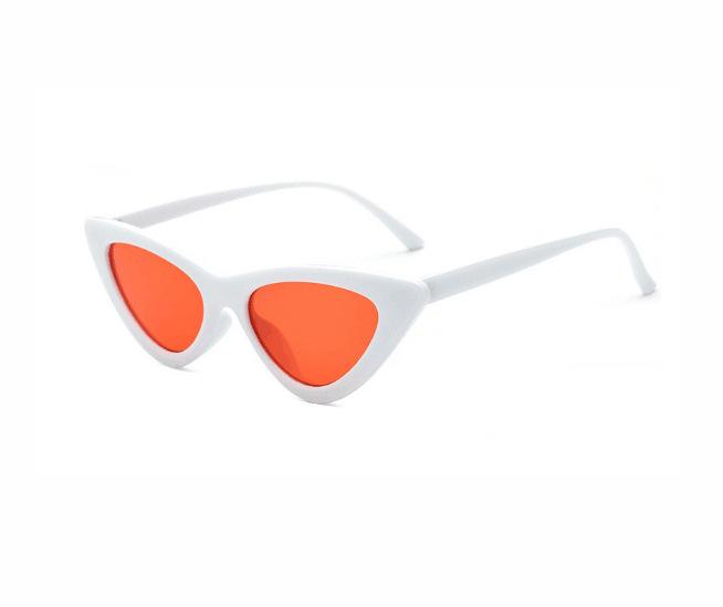 Luxus Design Stil Stil Katzenauge Sonnenbrille Brille Damen Entzückend Dreieck Brillenrahmen Rahmen Sonnenbrille Damen Kleiner Rahmen Brille AS THE PICTURE red