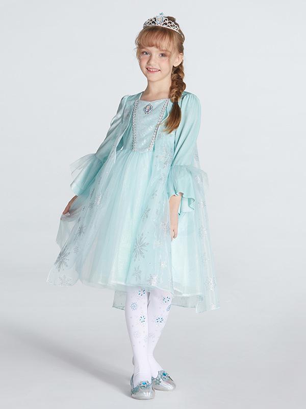 Elsa Princess Winter Dress - Customizable Frozen-Inspired Christmas Gift for Girls