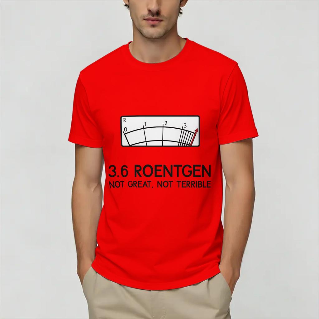 Chernobyl 36 Roentgen Unisex T Shirt Novelty Tees Short Sleeve O Neck TShirt 100 Cotton Summer Tops