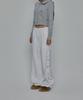 Gillaakaibeu Side Cross Logo Sweatpants_White