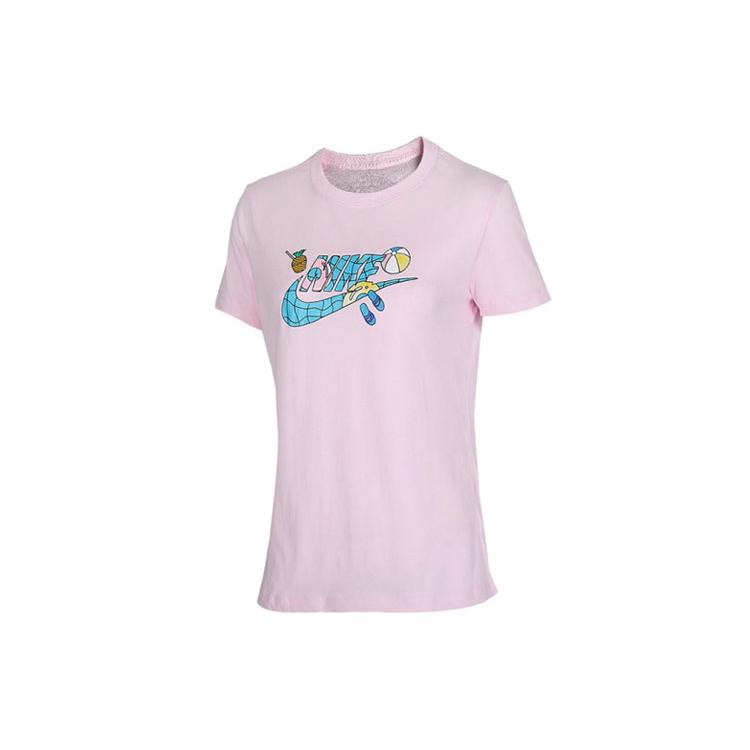 

New Nike Set in Sleeve T Shirt Women s Pink CI1130-663 M