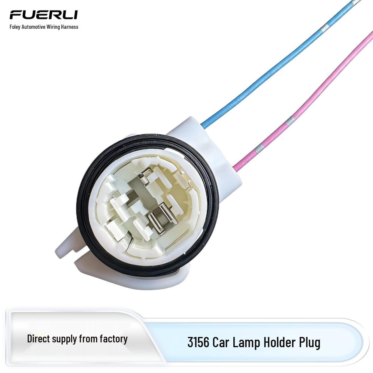 

T25 Car Brake Light Turn Signal 3156 Lamp Holder Taillight Socket LED Bulb Adapter Forli