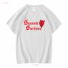 T-shirt con Logo del Diavolo Satanic Surfers Vestiti di Marca Lavaggio Vintage Traspirante Versatile Elasticizzato Moda Leggermente Grafica