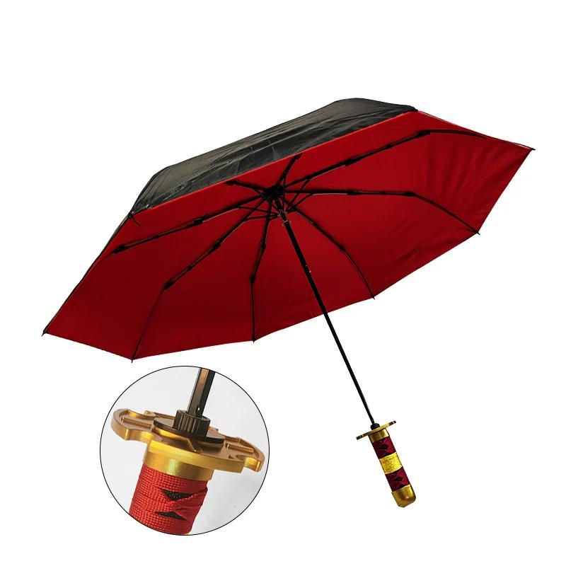 

Аніме Ророноа Зоро Парасоль-катана Блокування УФ Чорний парасоль Ніндзя-меч Реальний розмір Японська катана Самурайський шабля Парасоль IRON&8K