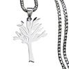 World Peace Tree of Life Necklace Titanium Steel Pendant Versatile Snake Bone Chain