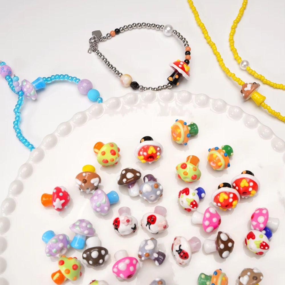Handmade Craft Ceramic Spacer Loose Beads Colorful Jewelry Making Material Bracelet Making Kit