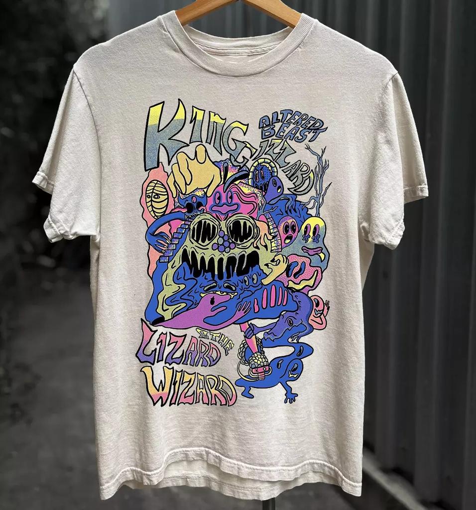 Vtg King Gizzard the Lizard Wizard band T-shirt S-5XL SA038FREE SHIPPING Unisex T-Shirt