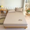 Cartoon Bed Sheet Solid Color Brushed Bed Sheet Washed Cotton Bed Sheet Mattress Protector