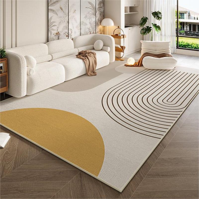 Cream Style Simple Carpet for Living Room Sofa Mat Anti-slip Easy To Clean Bedroom Wardrobe Room Mat Home Decoration
