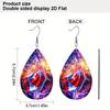 Canada Day Flag PU Earrings, Fashion Earrings, Lightweight Dangle Earrings, Canada Maple Leaf Jewelry, Party Accessories