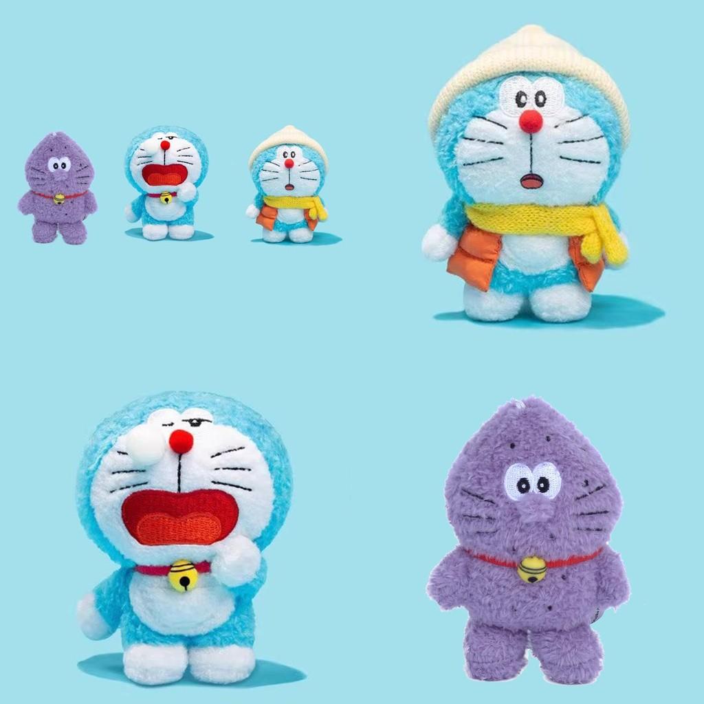Cute Doraemon Plush Keychain Pendant With Pp Cotton Filling Gift Doll Decoration