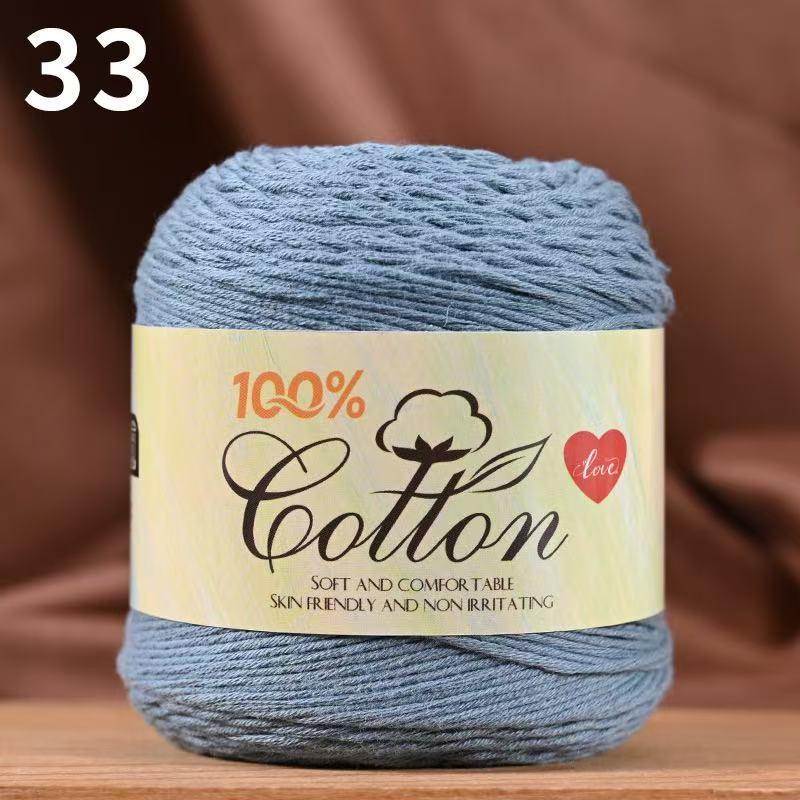 75g Medium Cotton Yarn Cake for Baby Sweater & Crochet Hat - Skin-friendly, Hand-knitted