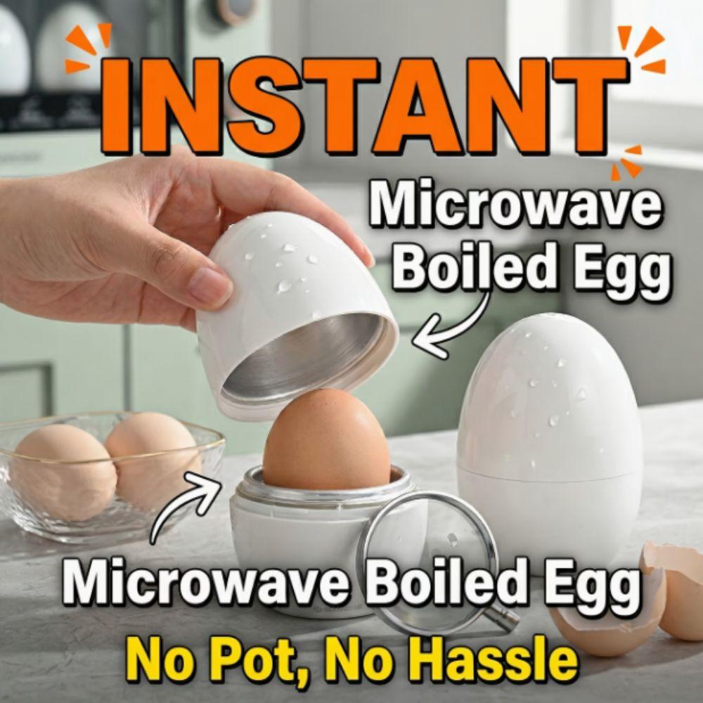 Quick Cooking Microwave Egg Steamer Easy Clean Egg Steamer Gadgets Egg Boiler Home Cooking