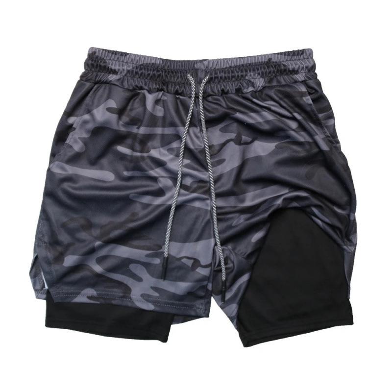 Men's 2-in-1 Quick-Dry Fitness Shorts for Gym and Running