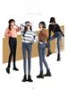 Women's High Waist Fleece-Lined Skinny Jeans