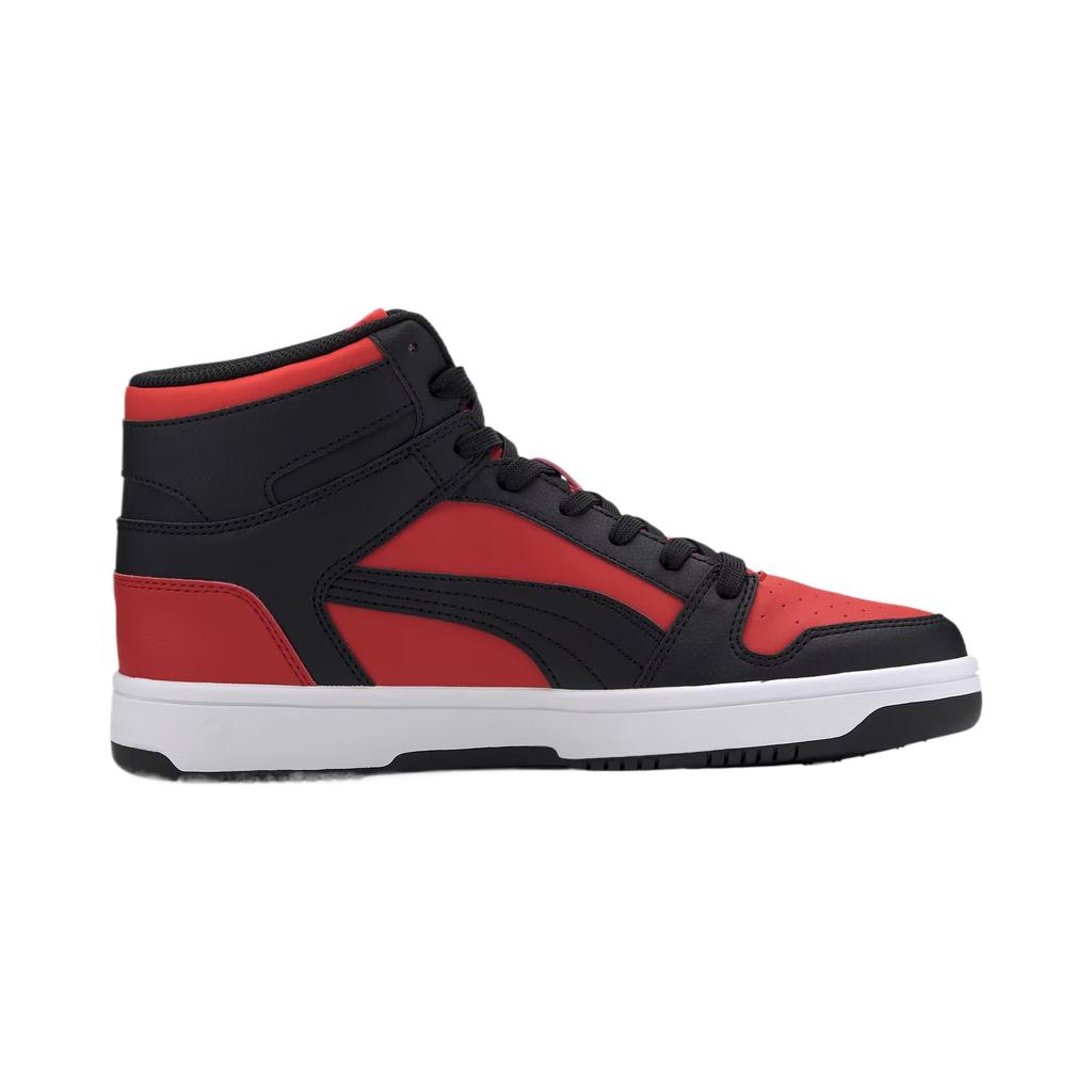 Puma Rebound Layup Versatile Trendy Simple Mid-Top Basketball Shoes Men Sneakers Red 369573-49