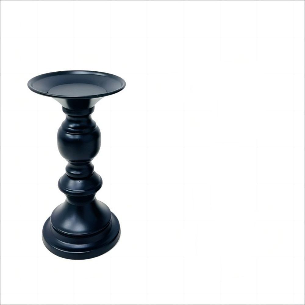 1/2Pcs Pillar Tabletop Candle Holders Vintage Elegant Metal Candlestick Holder Wedding Centerpieces Decoration