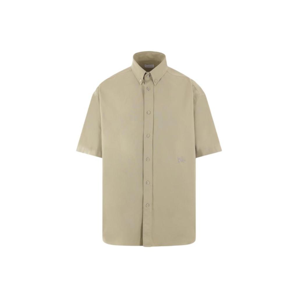Burberry logo-embroidered poplin shirt 80819781