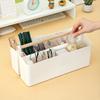 1pc Large Adjustable Plastic Storage Caddy with Handle - Portable Organizer for Art Supplies, Crafts, Colored Pencils, Makeup