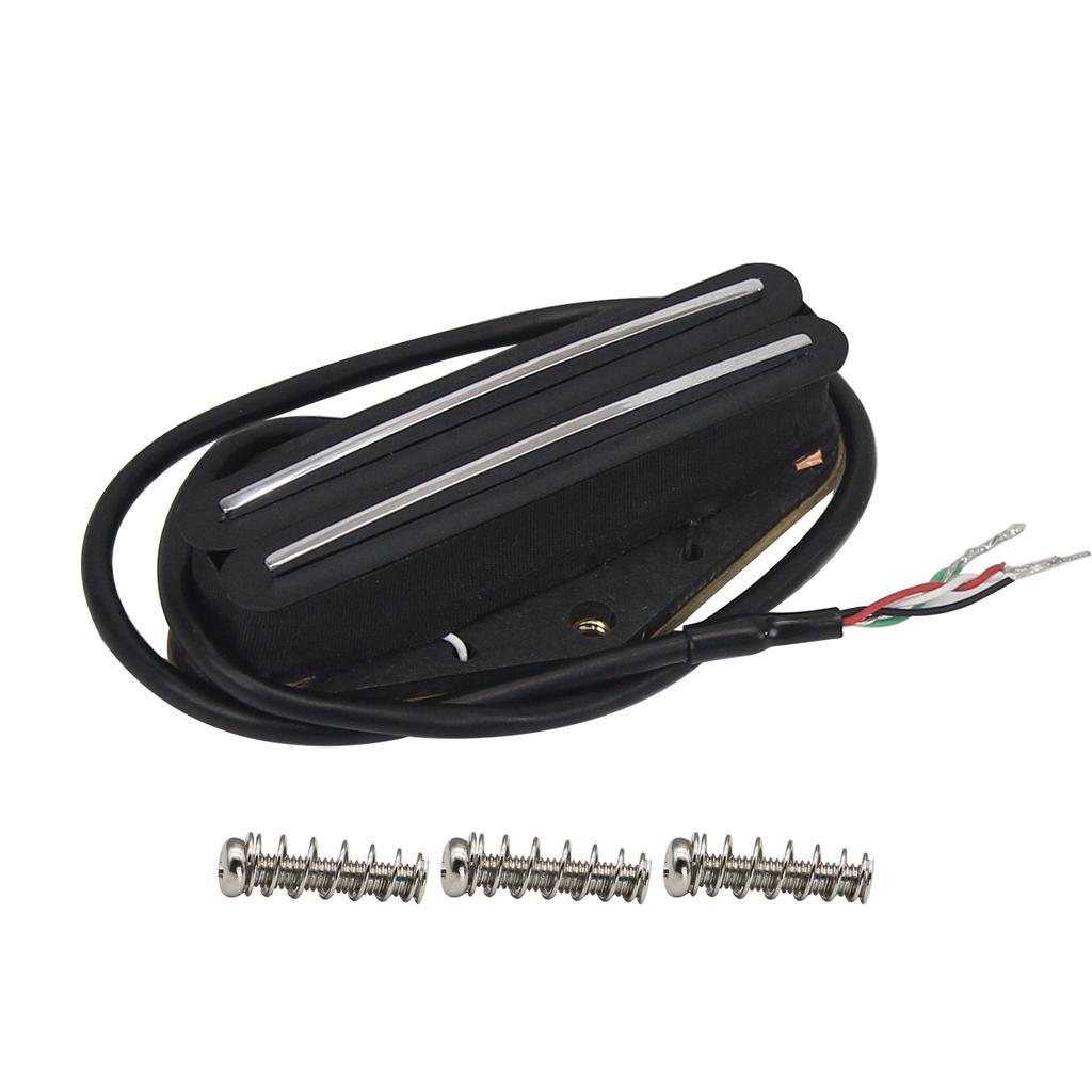 FLEOR Alnico V Dual Rails Pickup Guitar Humbucker Bridge Pickup fit for TL Guitar,6K/9K/12K Option