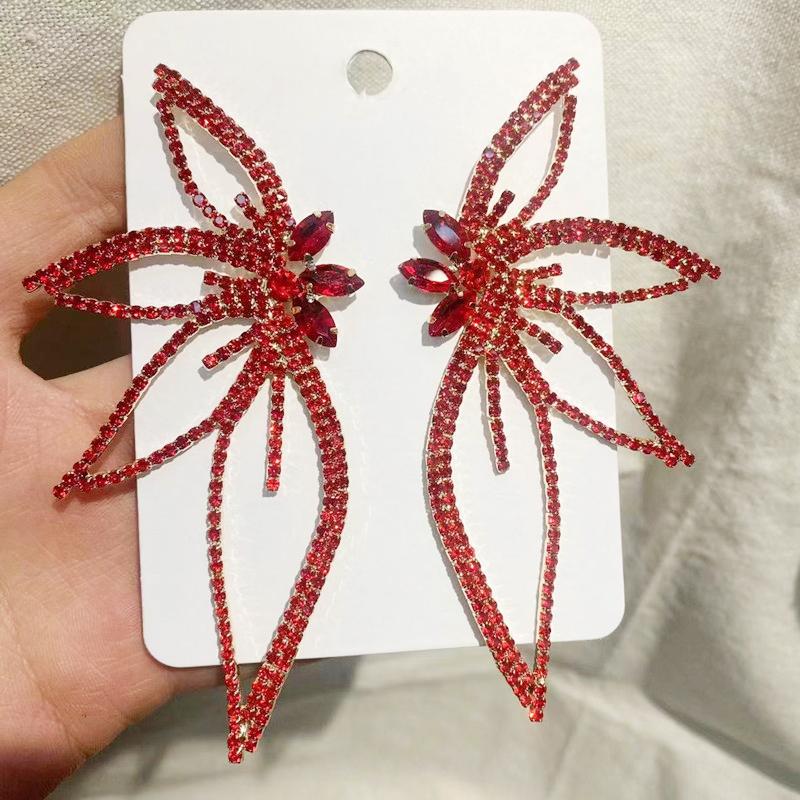 2022 Fashion Jewelry Personalized Exaggerated Hoop Earring Oversized Custom Statement Design Oval Memory Geometric Drop Earring
