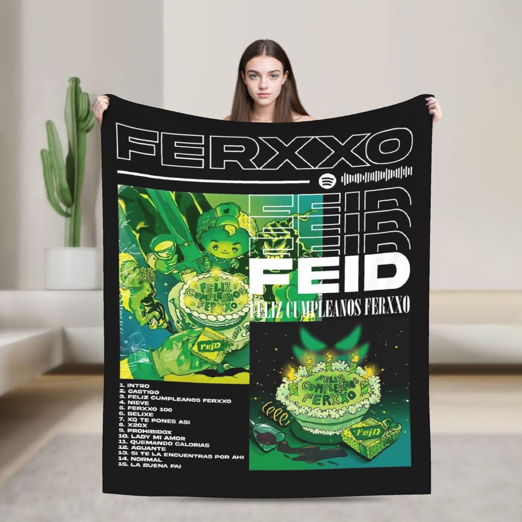 Feids Happy Birthday Ferxxos Blanket Fleece Winter Lightweight Thin Throw Blanket for Bedding Outdoor Bedding Throws