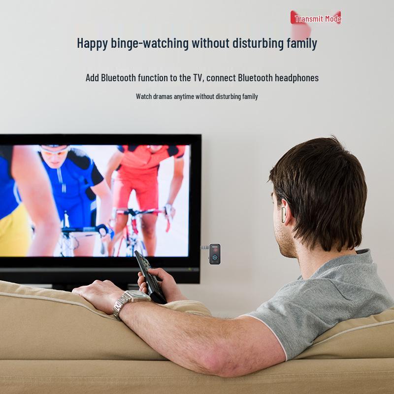 Bluetooth 5.3 Alıcı ve Verici: 2'si 1 Arada Araç Hoparlör Amplifikatörü ve 3,5 mm Kablosuz Ses Dönüştürücü