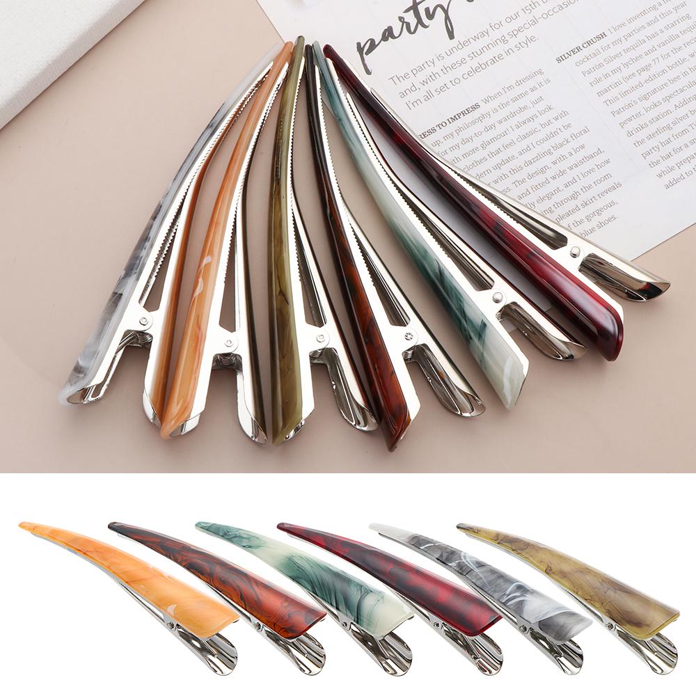 

Barrettes Non-Slip Horn Shape Salon Large Alligator Hair Clips For Thick Thin Hair Styling Tools 01