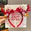 Christmas Red Velvet Antler Hairband Cute Simple Vintage Christmas Eve Headwear Women's Fashion New Year Party Hair Accessories
